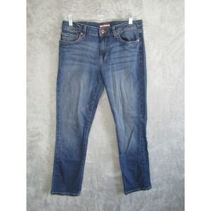 Tommy Hilfiger Womens Blue Wash Denim Straight Leg Jeans Size 10S